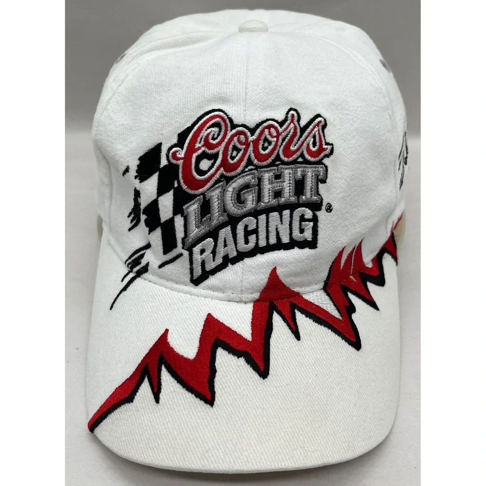 Chase Authentics Sterling Marlin Coors Light Racing Hat White NASCAR #40 Cap